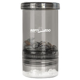 REPTI ZOO cricket calcium mixer front view in clear acrylic enables easy observation and dosing