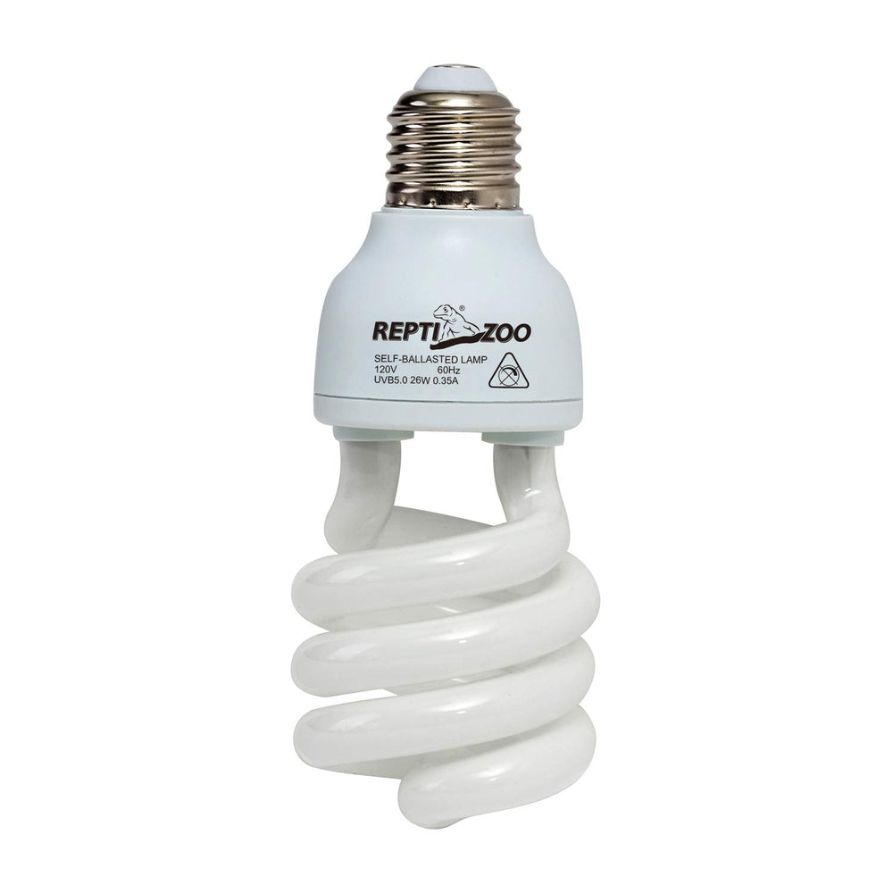 REPTI ZOO energy-saving UVB bulb spiral 15W ideal for efficient basking in compact enclosures