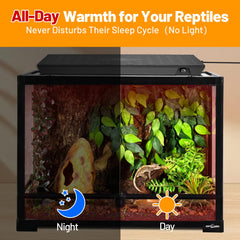 REPTI ZOO heat panel delivering wide-coverage warmth across spacious habitats.