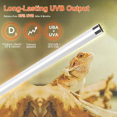 REPTIDLDB alloy reflector enhances UVB output for consistent lighting.