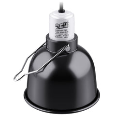 ReptiKing reptile light dome ceramic-socket provides versatile heat lamp compatibility in terrariums.