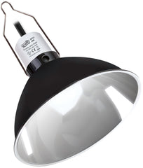 ReptiKing Reptile Light Fixture assembly view with durable ceramic socket for reliable basking