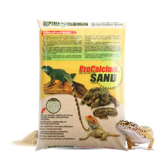 Reptile Sciences Sedona Sand desert-look substrate enhances terrarium aesthetics