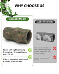 REPTITRIP magnets mounting attachment secures the hide without drilling