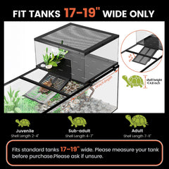 REPTITRIP Turtle Basking Ramp close-up demonstrates non-slip grip for secure climbing
