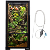 REPTIZOO 15-gallon full-glass terrarium front view for easy viewing and access