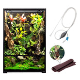 REPTIZOO 67gal paludarium setup showing spacious habitat for arboreal reptiles