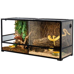REPTIZOO 88-gallon terrarium side view showing spacious layout