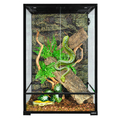 REPTIZOO terrarium top screen ventilation ensures ample airflow and light penetration.