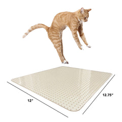RESILIA beige tile closeup shows scratch-proof, waterproof surface ideal for busy kitchens.