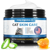 ResQ Organics Cat Paw Balm tube for quick soothing relief on dry, irritated skin.