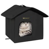 Rest-Eazzzy cat house outdoor shelter, compact refuge for feral cats with warm, private corner.