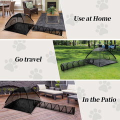 Rest-Eazzzy cat tent sturdy support rods closeup for durability