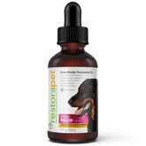 RestoraPet bacon liquid multivitamin bottle for easy daily supplementation and joint support.