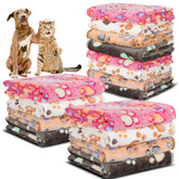Retainbre 12-pcs small dog blanket pack-shot for versatile color options and replacements