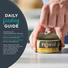Reveal: lata de atún con alga en caldo para textura y variedad.