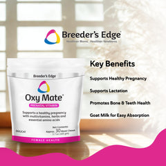 Revival Breeder's Edge Oxy Mate bottle guides expectant dogs and cats through pregnancy.