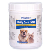Revival Doc Roy's Daily Care Extra bottle label shows complete multivitamin for daily vitality