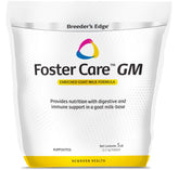 Breeder's Edge Foster Care goat milk powder tub supports gentle digestion for puppies and kittens.
