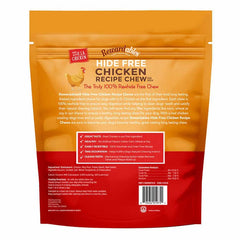 Rewardables Chicken Chew Dog Treats resealable 2.4 lb pack shows grain-free, rawhide-free formula.