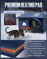 Rewarmle insulated walls and roof deliver lasting warmth and protection in snowy conditions.