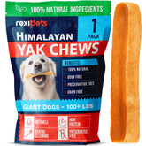REXIPETS Himalayan yak chew for large dogs promotes long-lasting entertainment and healthy chewing.