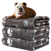 Rezutan dog blanket soft flannel grey focus on cozy comfort for naps