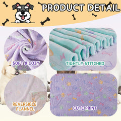 Rezutan dog blankets 41x31 inch shown in a kennel for surface protection.