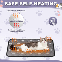 Riakrum outdoor-ready cat bed pad shown for travel and camping use.