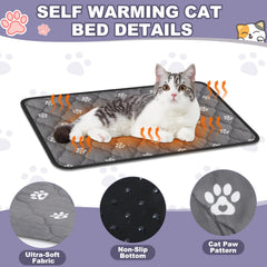 Riakrum soft fabric warming pad with plush look offers snug comfort.