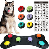 RIBOSY dog speech buzzer six buttons for interactive training and communication