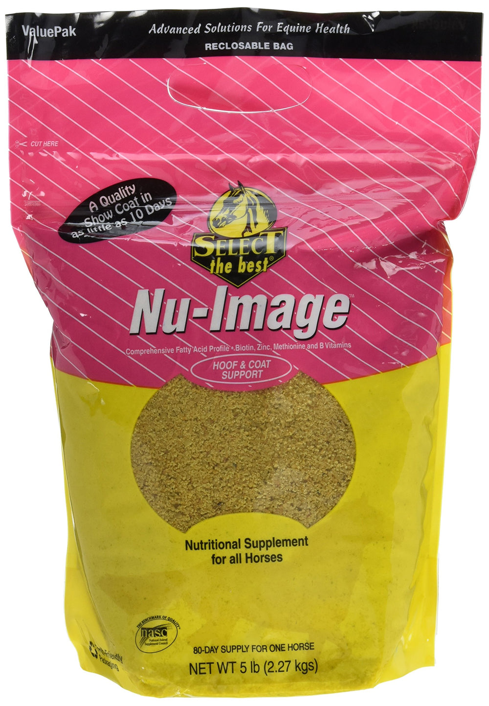 RICHDEL Nu-Image hoof and coat supplement bottle supports healthy coat and mane