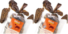 Ridley's Premium Lamb Lung Treats close-up showing crunchy texture for rewards.
