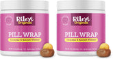 Riley's Pill Wrap cheese-bacon tube closeup highlights palatable flavor for easy medicating