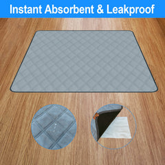 RIOUSSI absorbent dog pad in use reduces mess around living areas.