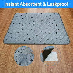 RIOUSSI Washable Pee Pad with leak-proof barrier protects furniture during accidents.