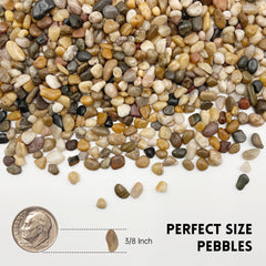 RITOLLO river rocks aquarium decor showcase earthy hues for realistic aquatic setups