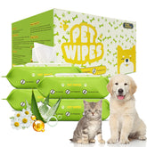 RIXBEO Unscented Pet Wipes pack front showing 320-count convenience for daily grooming