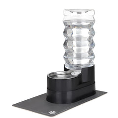 Rizzari 9L tall water dispenser tower ready for outdoor patio use and multi-pet hydration.