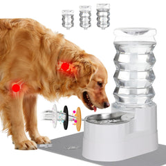 RIZZARI Automatic Dog Water Dispenser 8L tower design for steady pet hydration