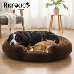 Rkrouco donut bed inner pad removable for easy washing.