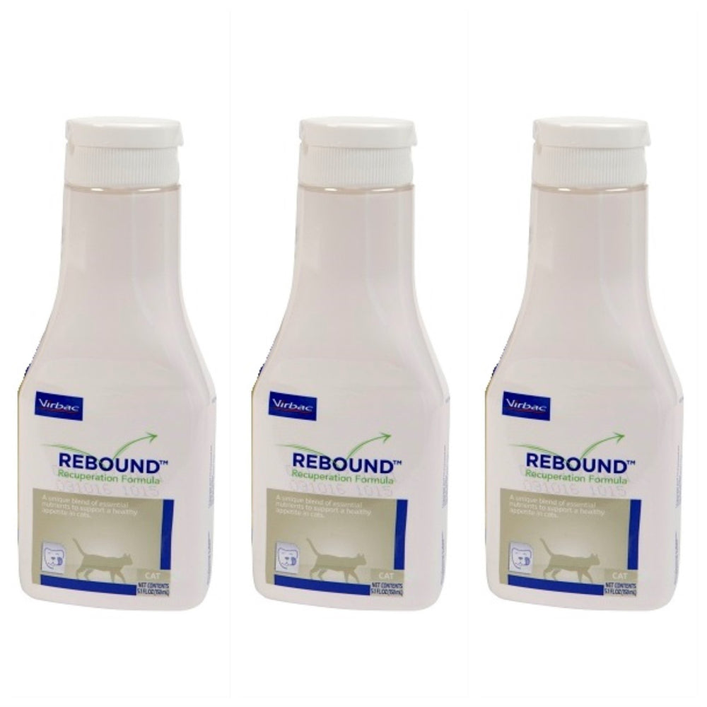 R-LAKE Rebound Recuperation Formula Feline 3pk bottle supports post-stress energy for cats.