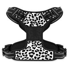Arnés Rnivvi con diseño leopardo reflectante para paseos nocturnos seguros