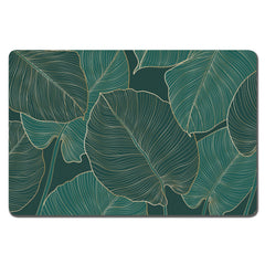Rnivvi dog food mat tropical design protects floors with vibrant, pet-friendly style.