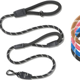 Roam Gear 6-foot leash with dual padded handles for comfortable long walks.