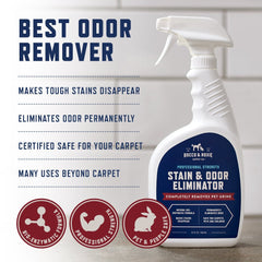 Rocco & Roxie pet-safe cleaner used on dog areas