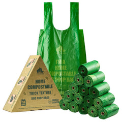 RockRhino ultra thick bags with deep design simplify pickup on long walks.