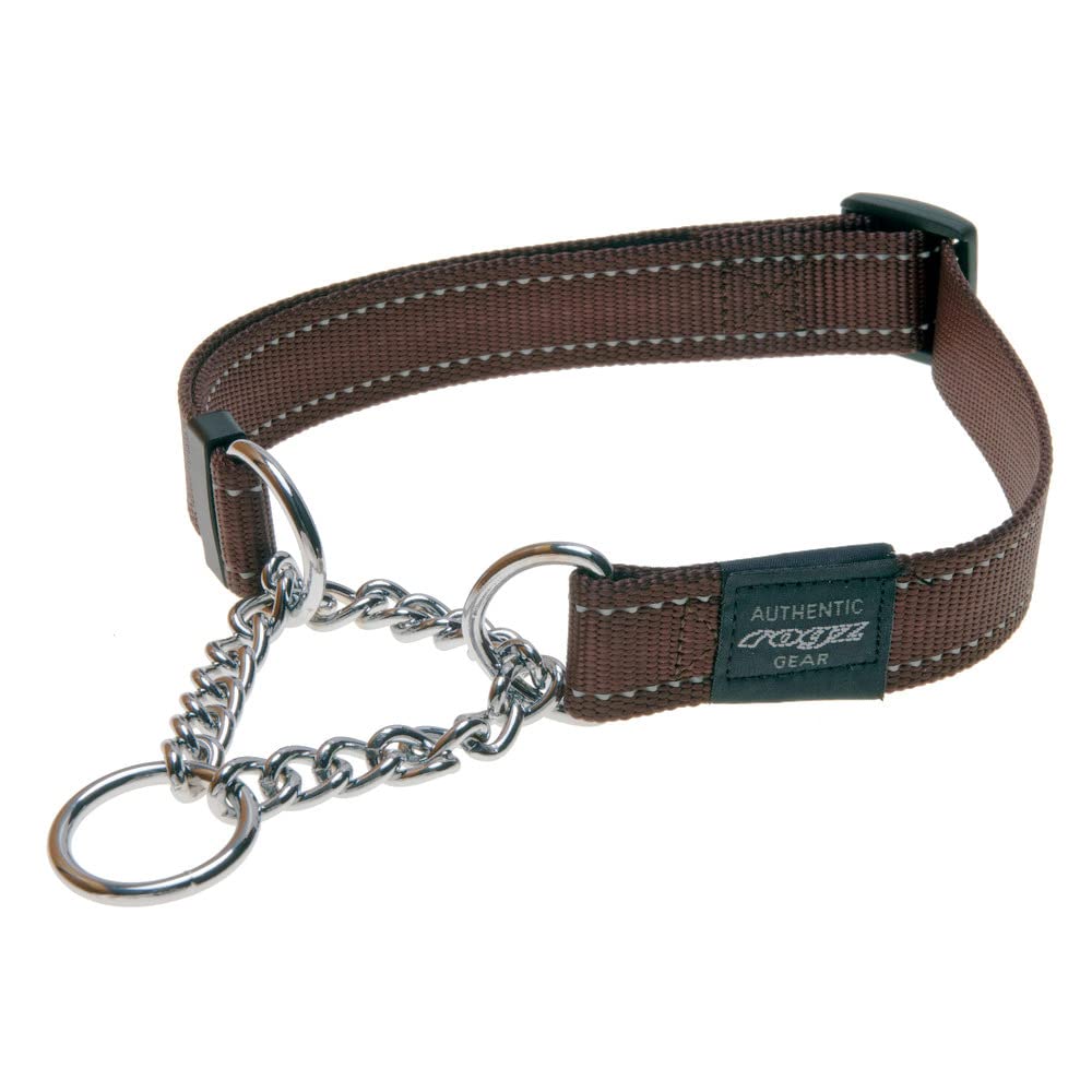Collar Rogz Reflectivo de Nylon de 1 pulgada para visibilidad nocturna.