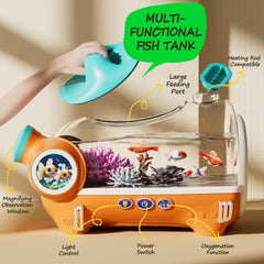 ROHSCE air pump image shows quiet operation for peaceful nights and focused study.
