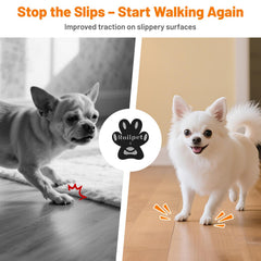 Roilpet senior-dog traction support pad in use helps steady gait.